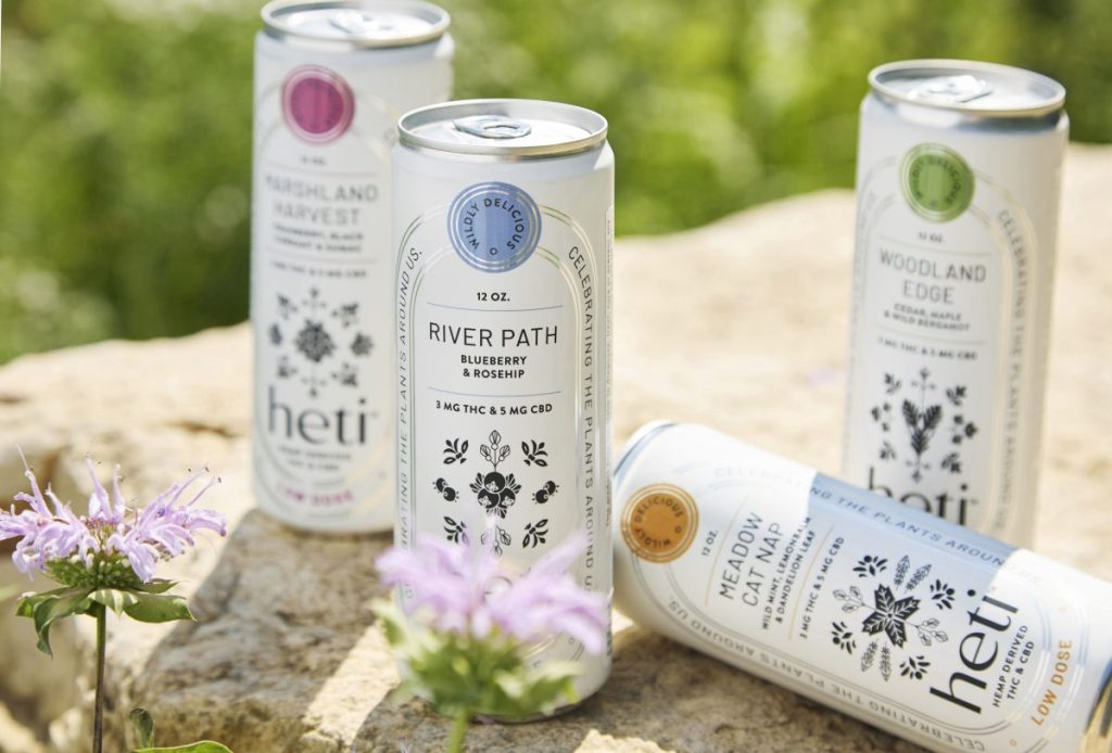 The Heti flavor "River Path," featuring blueberry and rosehip, was inspired by Thompson's early childhood memory of picking berries with her mother. (Image: Courtesy of Heti)